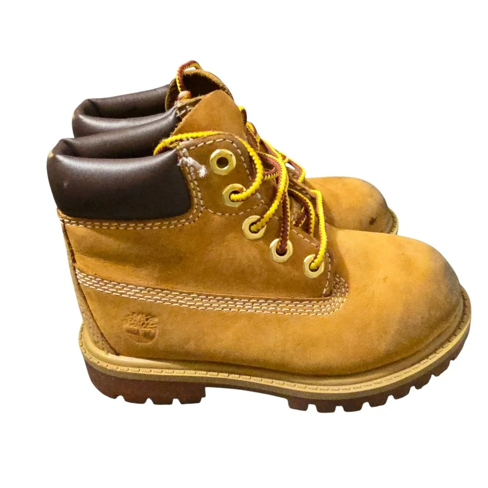 Timberland Toddler 6 Inch Premium Waterproof Boot Wheat Nubuck 12809 Size 8 US